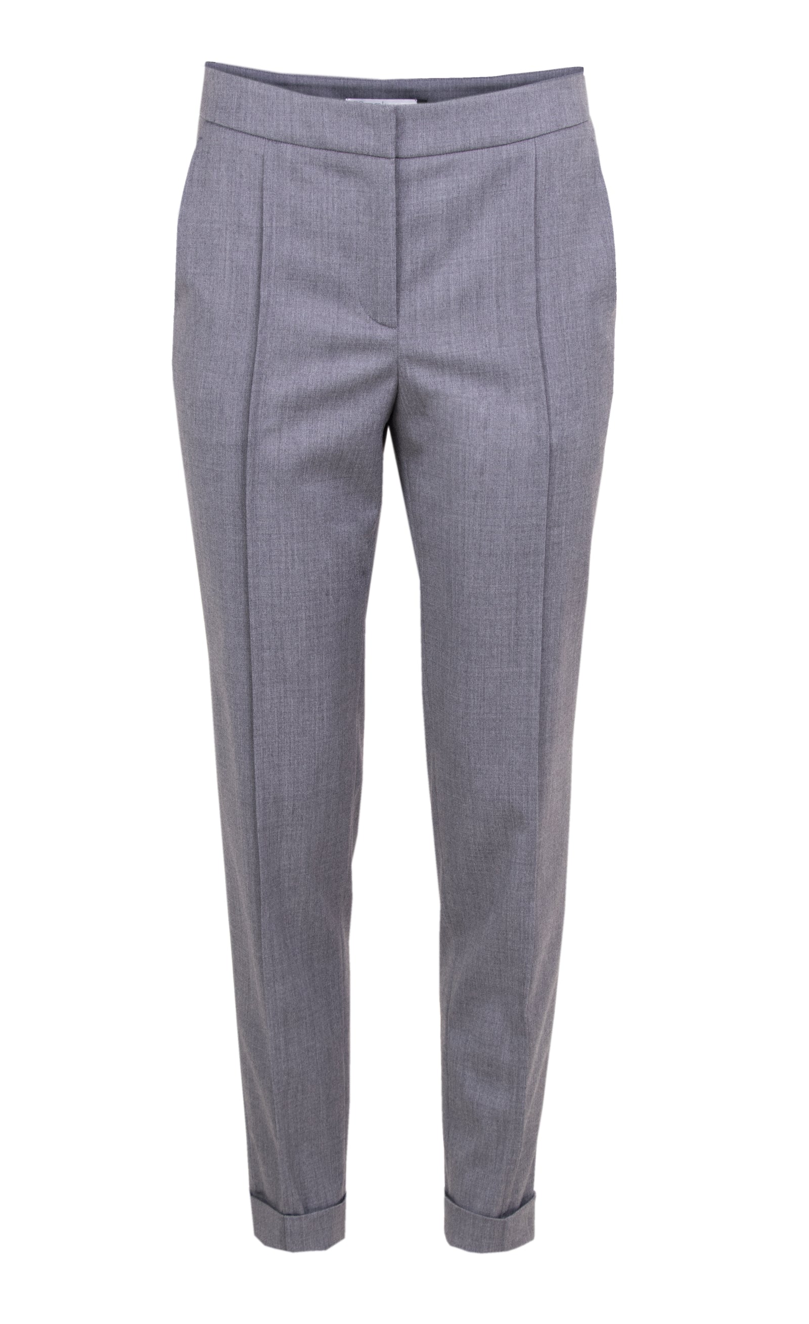 Grey stretch wool pants