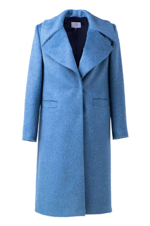 Light blue alpaca coat - FG atelier
